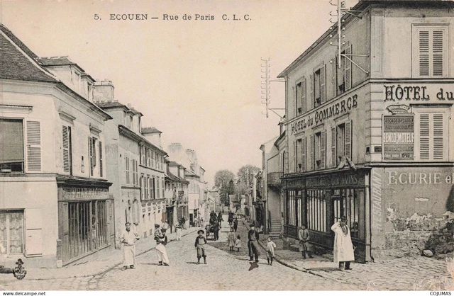 95 - ECOUEN - S08878 - Rue de Paris - H�tel du Commerce - Pharmacie - L1