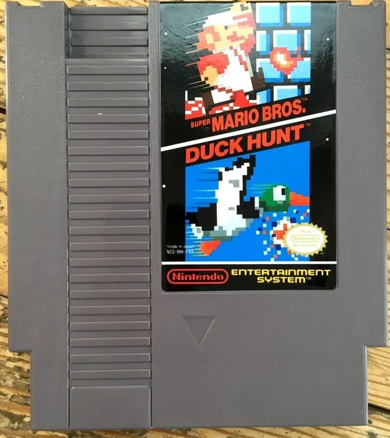 Cartouche Seule Super Mario Bros / Duck Hunt Nintendo Nes Pal B Fra Fah Cart Smb