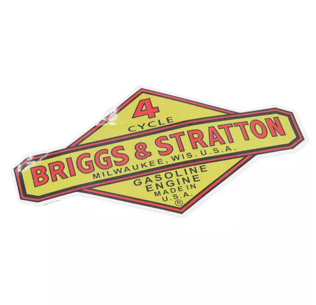 For Vintage Briggs & Stratton Gasoline Oil Small Engine 5" X 3" sticker decal