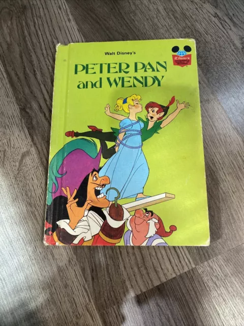 Walt Disneys Peter Pan and Wendy 1981 Random House Disney Book HC Childrens Book