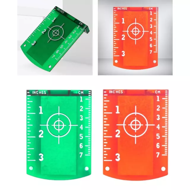 Magnetic Target Card Plate Home Practice Infrared Level Equipment with Stand