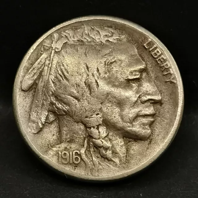 5 Cents Buffalo Nickel 1916 S San Francisco Usa ( Bison & Tete D'indien )