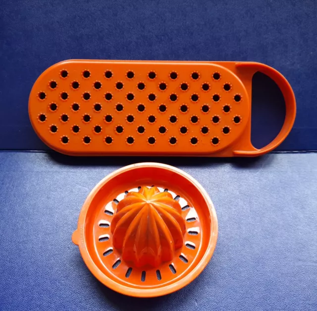 Vintage Original Tupperware Retro 70's Citrus Squeezer and Grater Spare Parts