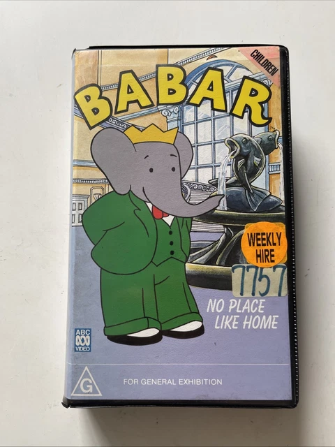 BABAR NO PLACE Like Home VIDEO VHS ABC Kids Big Box Clamshell $60.00 ...
