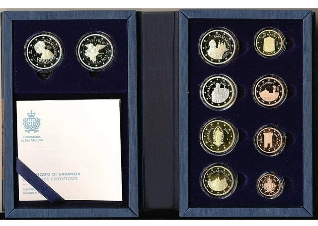 San Marino KMS 2020 PP mit 2 x 2 Euro Gedenkmünze Tiepolo Raffaello Proof BE