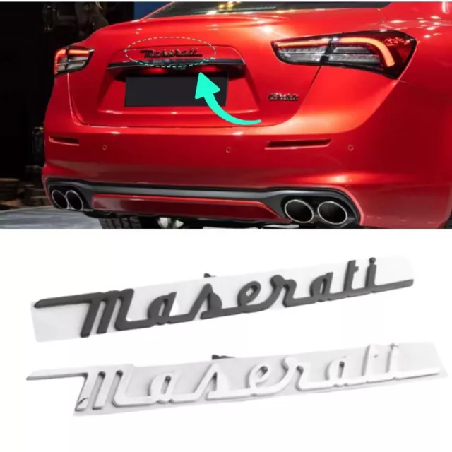 For Maserati 1PCS Auto Parts Logotipo trasero emblemas Grecale Ghibli Levante