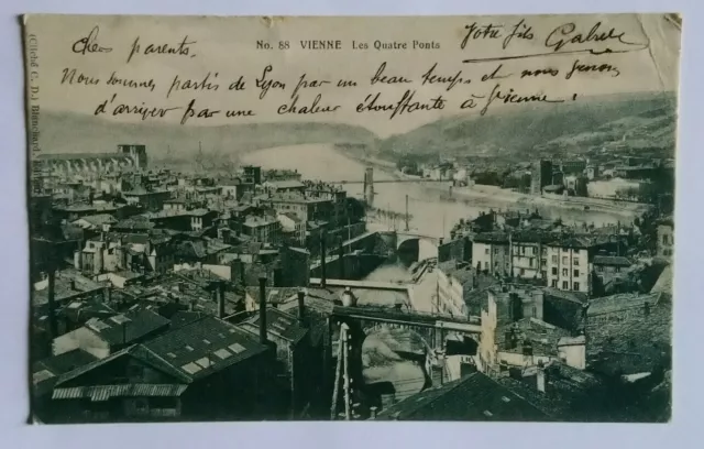 CPA / Old Vienna Les Quatre Ponts Postcard (E37)