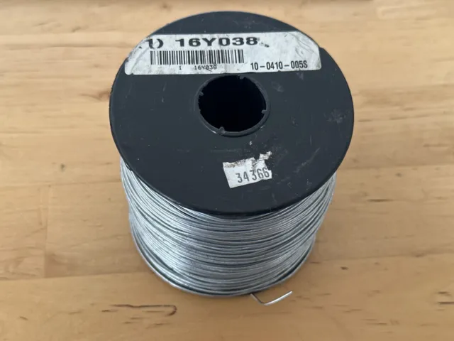 16Y038 10-0410-005S New Baling Wire Spool Bare Wire 19ga Gauge .041 Dia 1,115ft