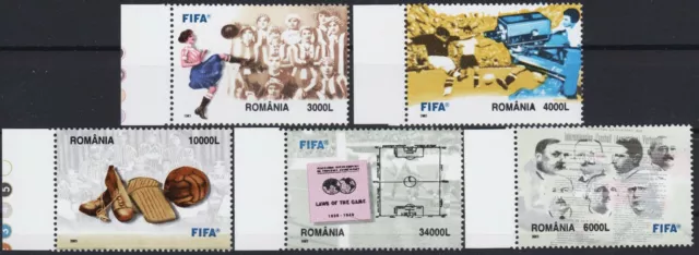 Romania 2003 Football Match FIFA 100 years Sports Soccer Camera 5v MNH