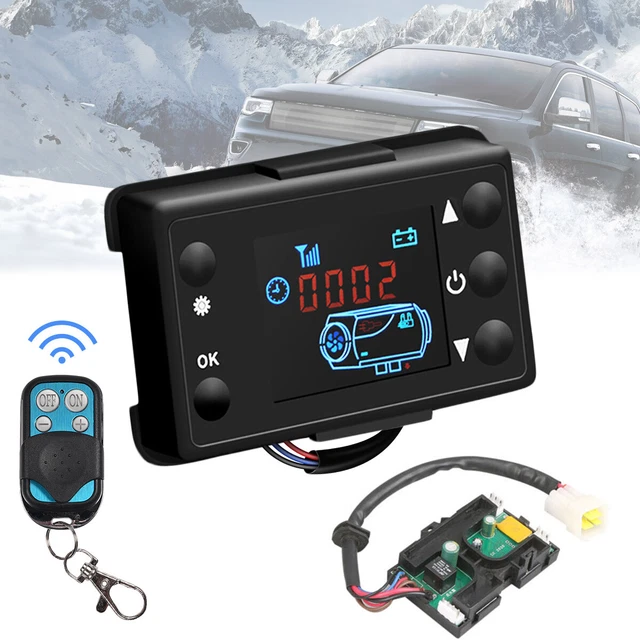 Interruttore monitor LCD auto con riscaldamento autonomo riscaldamento ad aria telecomando universale w