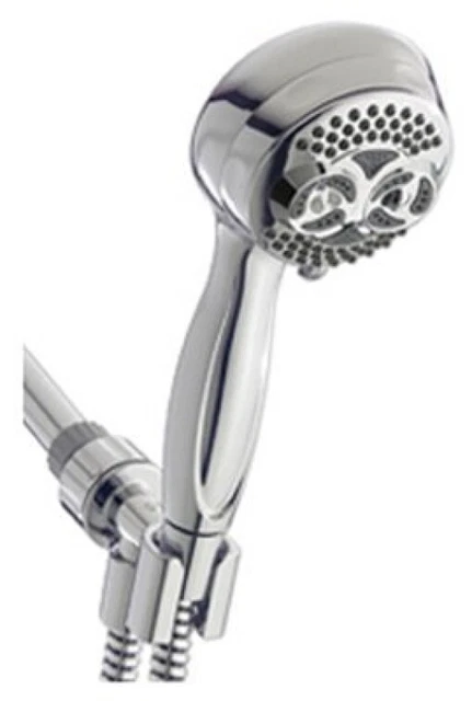 Water Pik DSL653E Twin Turbo, Showerhead, Hand-Held, 6 Settings, Chrome - Quanti