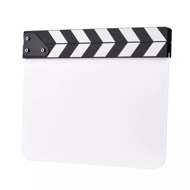 30 * 24cm/ 12 * 9in Acrylic Film Clapboard Movie Directors  Board U5H8