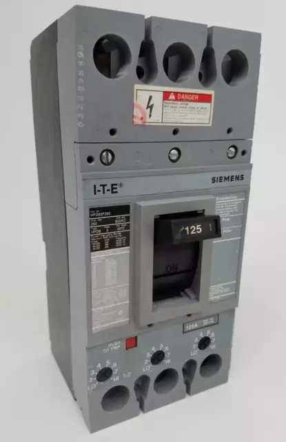 HFD63B125 ITE Siemens HFD63F250 125 Amp  Circuit Breaker *NEXT DAY OPTION* Flaw