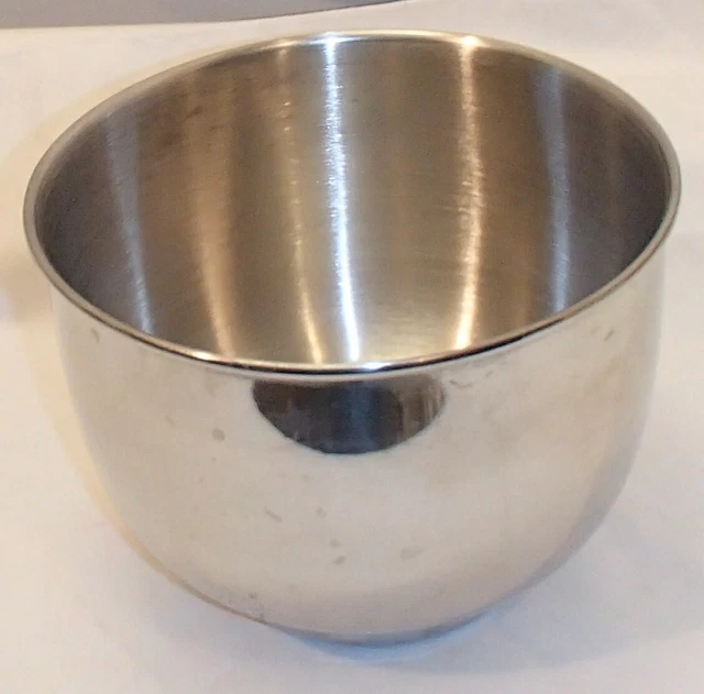 "Tazón mezclador de piezas de repuesto Sunbeam Mixmaster de acero inoxidable 6"