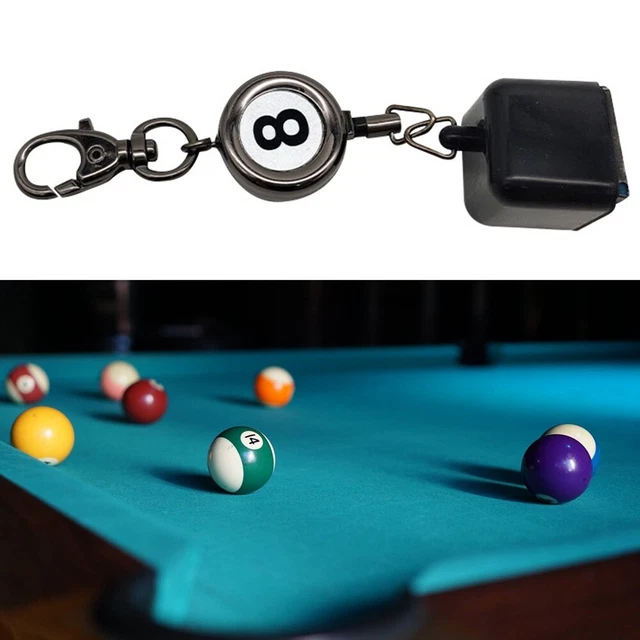 Porte-Craie Pour Billard En Caoutchouc - Avec Cordon De 30 Cm - Accessoire Table De Billard/Snooker - 12