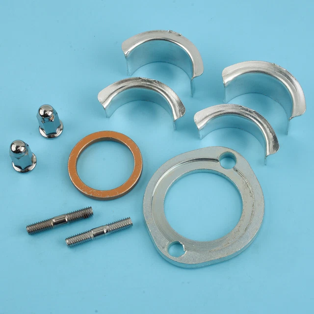 Exhaust Collets Collars Clamp Holder Repair Kit fit for Honda CG125 XL185 Use Ze