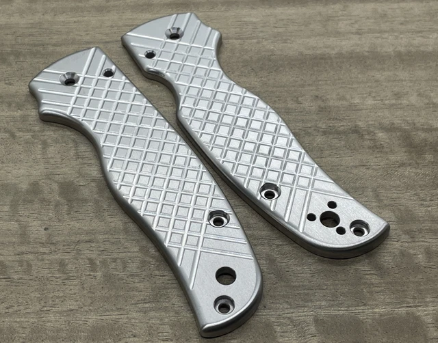 FRAG CNC milled Titanium Scales for SHAMAN Spyderco