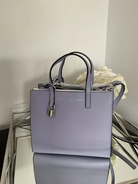Marc Jacobs M0015685 Mini Leather Crossbody Tote Bag Handbag - Lavender Nwot