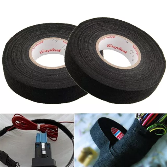 NEW TAPE 51608 ADHESIVE CLOTH FABRIC WIRING LOOM HARNESS 15M x 19 JF.b8