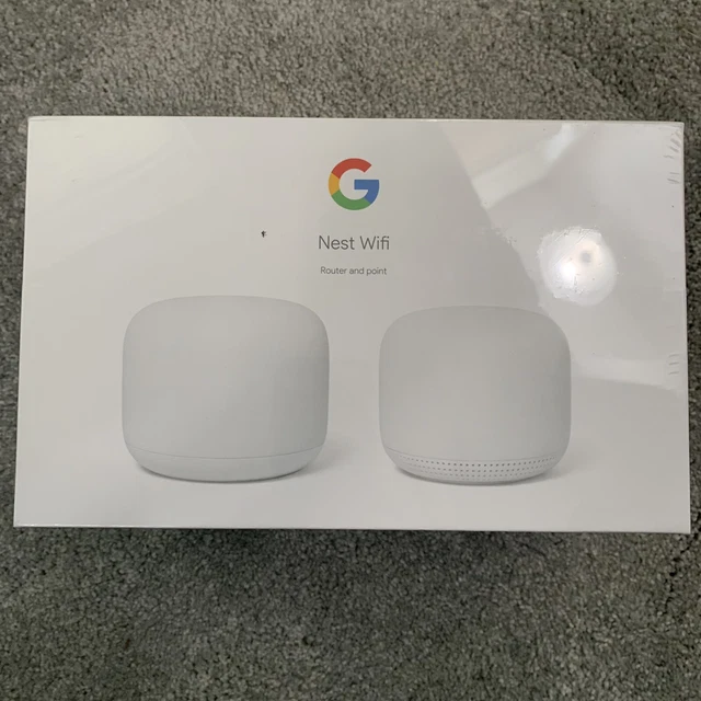 GOOGLE NEST WIFI Mesh Router AC2200 & 1 Point with Google Assistant