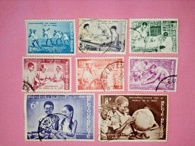 Briefmarken - Timbre - Briefmarken - Belgique - Belgien 1960 Nr.1139/46...