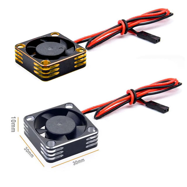 30mm Aluminum Frame Heatsink Cooling Fan Heat Dissipation for 540 Motor RC Car