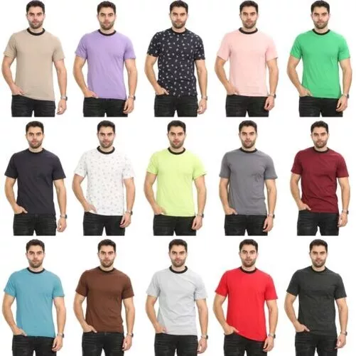 Kruze Uomo T Shirt Casual Tinta Unita collo Tondo Morbido Manica Corta Regolare