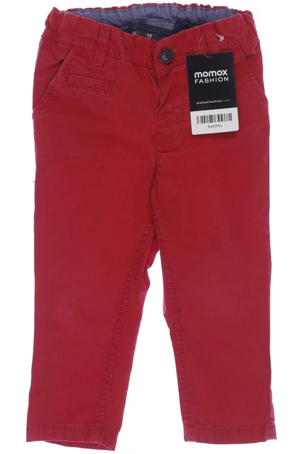 H&M jeans ragazzi pantaloni denim taglia EU 80 cotone rosso #6w45fsv