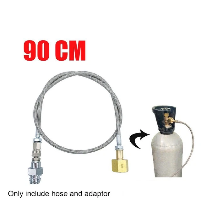 Tuyau haute pression flexible pour carbonatateurs d'eau maison bleue transfert f