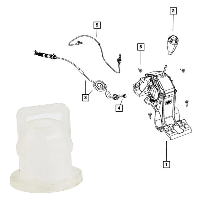 CAR SHIFTER BUSHING Fit For JeepJK Wrangler 2007 68064273AB Car