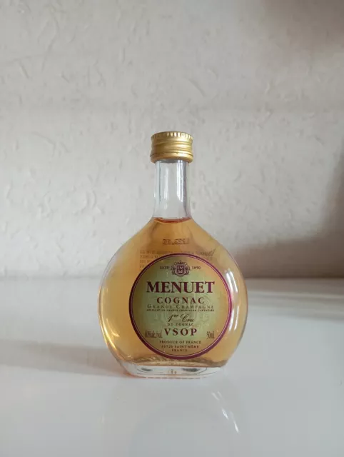 Old mini bottle cognac Menuet VSOP 50ml