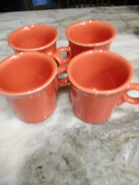 Fiesta - Persimmon Mugs Set Of 4