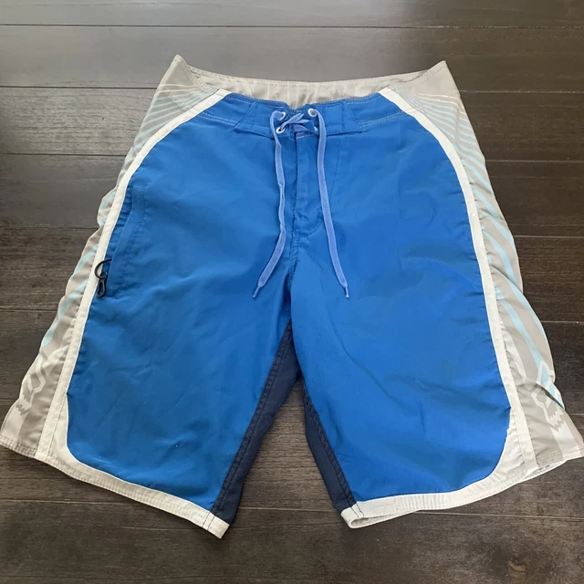 Fox Mens Board Shorts Swim Trunks Surfing Blue Size 31
