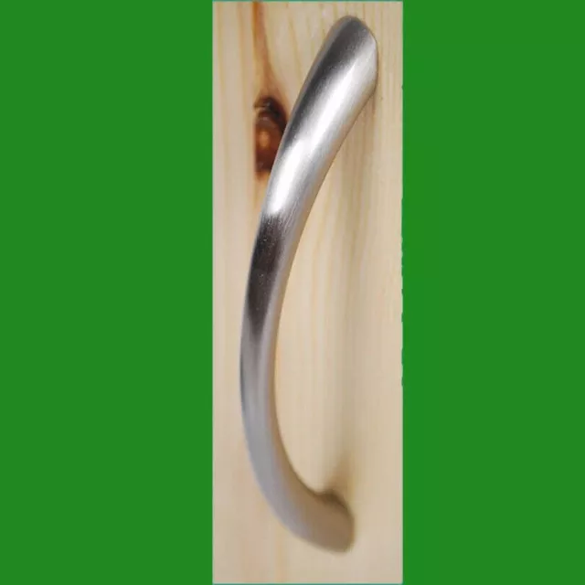 1x 96mm Satin Nickel Finish, Tapered Bow Pull, Cabinet, Cupboard Drawer Handles