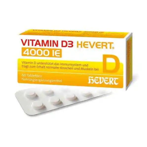 VITAMIN D3 HEVERT 4.000 I.E. Tabletten 60 St Tabletten