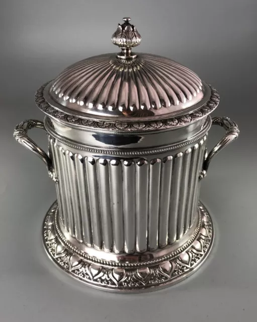Victorian Silver Plated Biscuit Box By Elkington 1873 AEZX