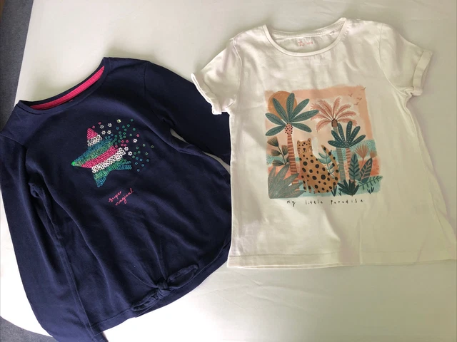 Bundle Of 2 Girls Age 5-6 Tu Sainsbury’s  Multicoloured Long Sleeve T-shirt/tops