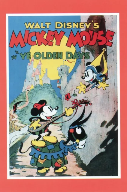 Ye Olden Days, 1933, with Disney's Mickey Mouse --POSTCARD