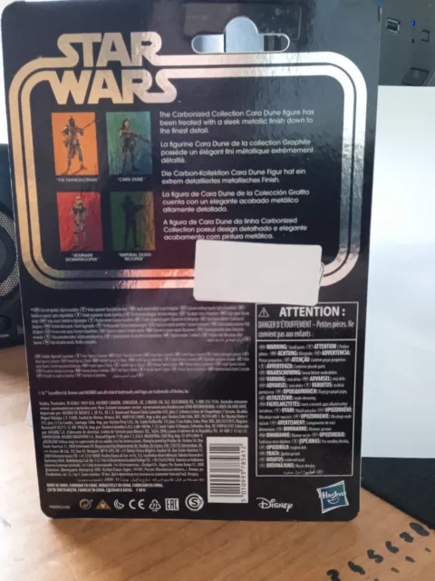 Cara Dune Carbonized Star Wars The Mandalorian Kenner 10 cm Figur Hasbro RARA!! 2