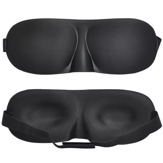 3D Eye Mask Sleep Soft Cover Padded Blindfold Shade Sleeping Aid Night Eyepatch