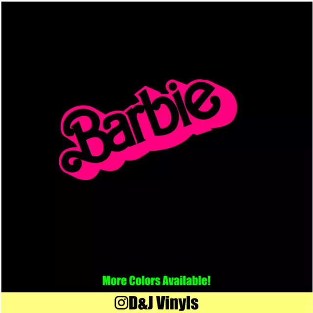 2x BARBIE V2 Decal Sticker Car Truck Laptop Vinyl