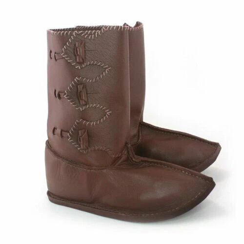 Romain Coffre Triple Bouton Bottes Viking Renaissance Médiéval Chaussures