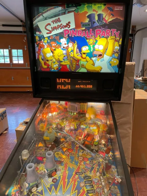Simpsons Pinball Party Pinball Machine Stern Home use Only