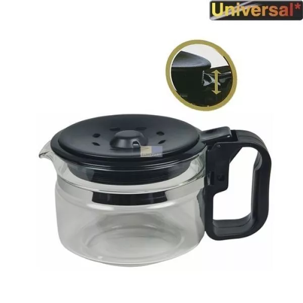 Glaskanne Wpro 484000000318 UCF200 Kaffeekanne Universal 9-12 Tassen für Filterk