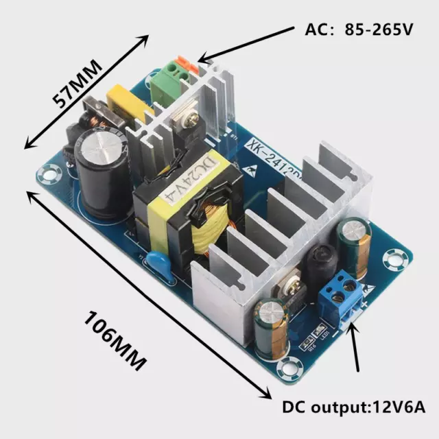 AC110v 220v to DC 24V 6A AC-DC Switching Power Supply Board ModulTM SN❤