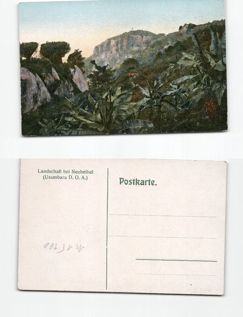 (n15100)   Ansichtskarte Deutsch Ostafrika Landschaft bei Neubethel Usambar