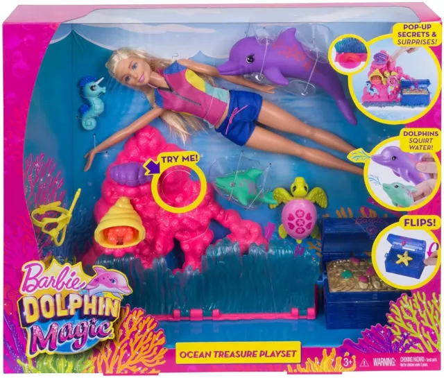 Mattel Barbie FCJ29 - Magie der Delfine Unterwasser-Spielset NEU OVP