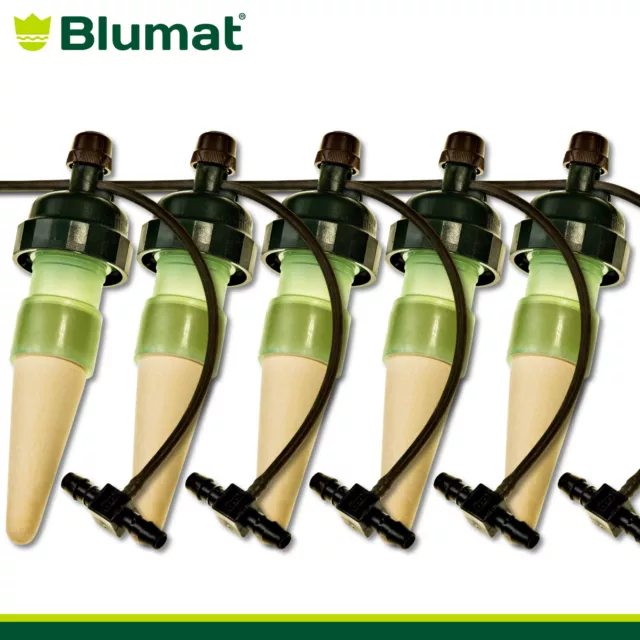 Blumat 5 X Tropf-System Con Tubo a Goccia E Pezzo a T Sistema Irrigazione