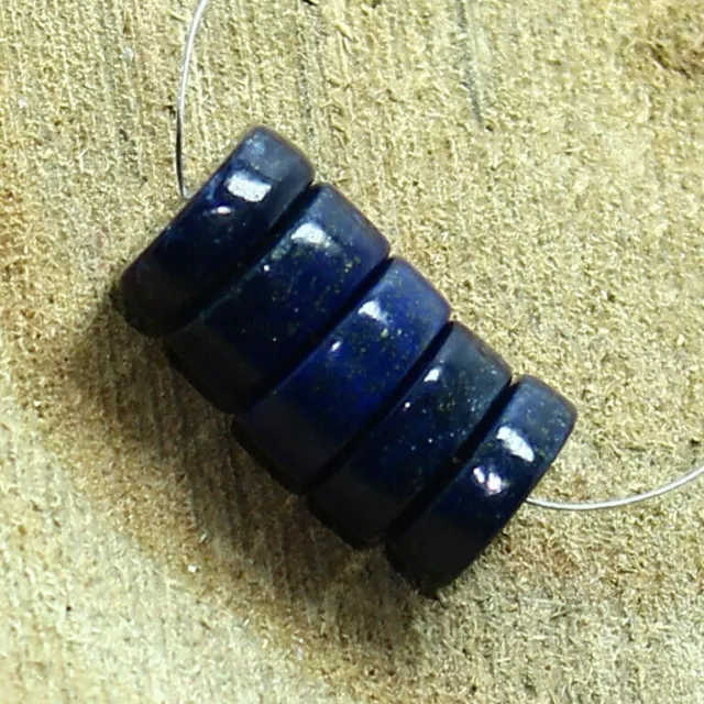 Lapis Lazuli Smooth Round Coin Beads Briolette Natural Loose Gemstone Jewelry