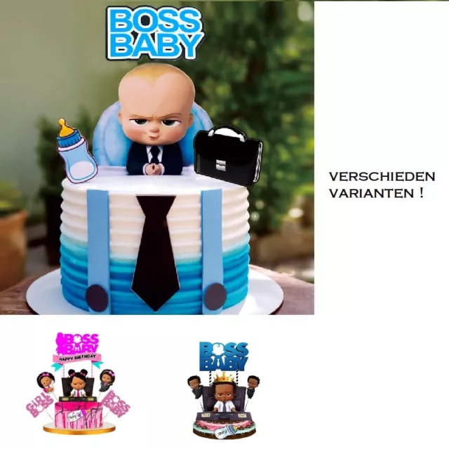 Geburtstagskuchen Set Topper Torten Boss Baby Cake Mädchen Junge süss Deko